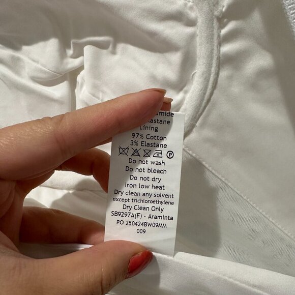 House of CB Araminta White Long Sleeve Mesh Corset - Picture 6 of 7